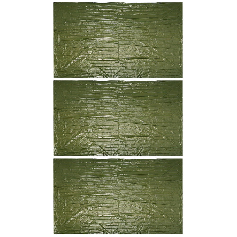 Survival Blanket Reflective - 3 قطع من بطانيات الطوارئ الخارجية