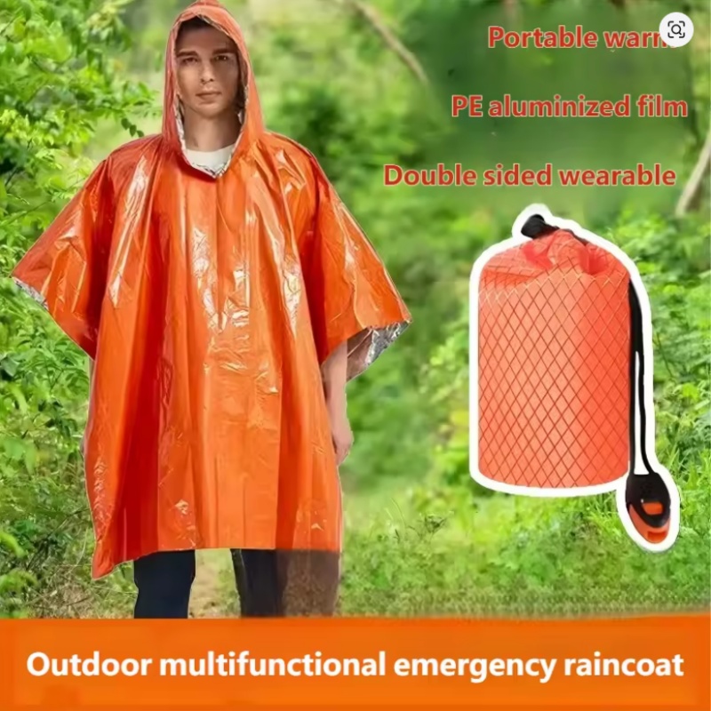 معطف طوارئ 4 قطع، بطانية عازلة - مراجعة Survival Blanket Reflective وسعره